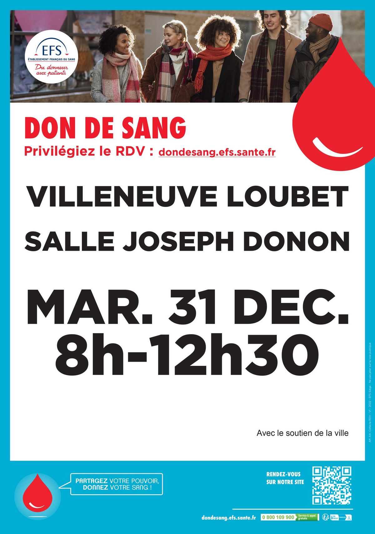 ? COLLECTE DON DU SANG - 31 D\u00c9CEMBRE ?