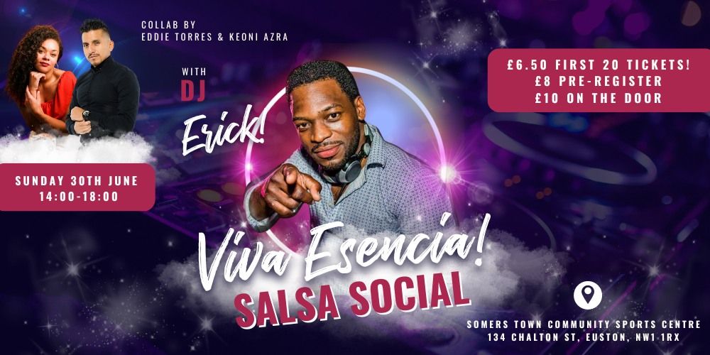 Viva Esencia Salsa Social June 30th