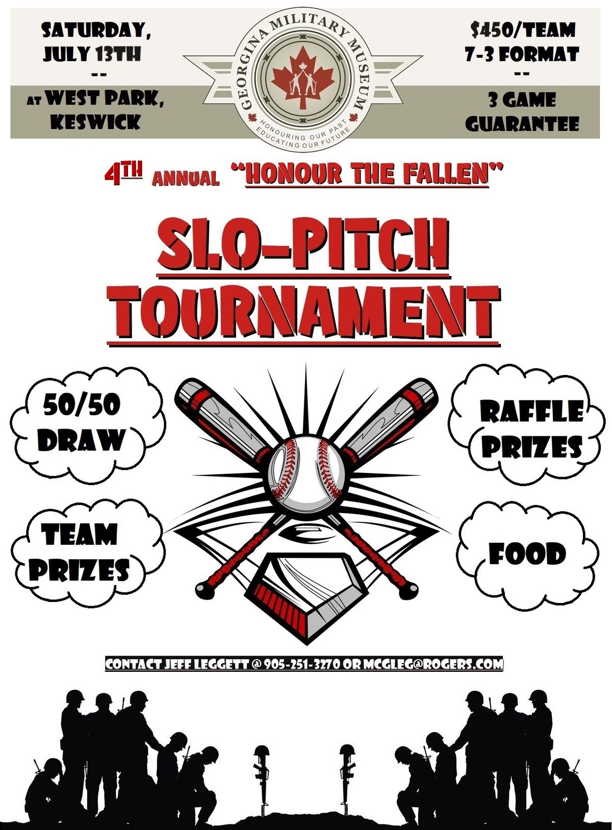 4th Annual 'Honour the Fallen' SloPitch Tournament Fundraiser