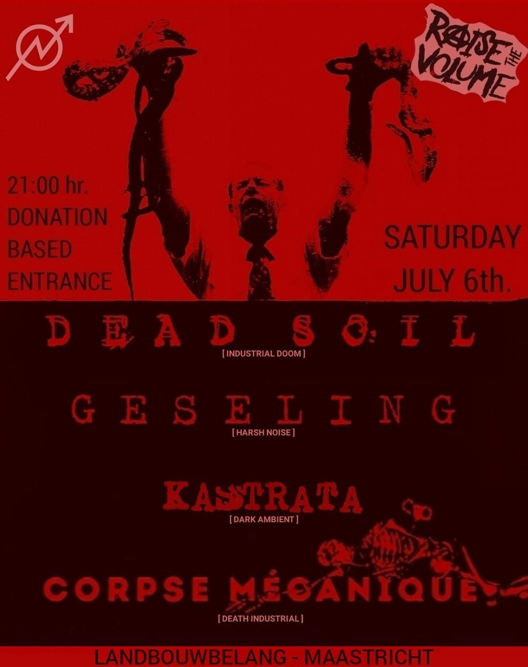 Noise & Doom at Landbouwbelang: Dead Soil, Geseling, Kastrata & Corpse M\u00e9canique