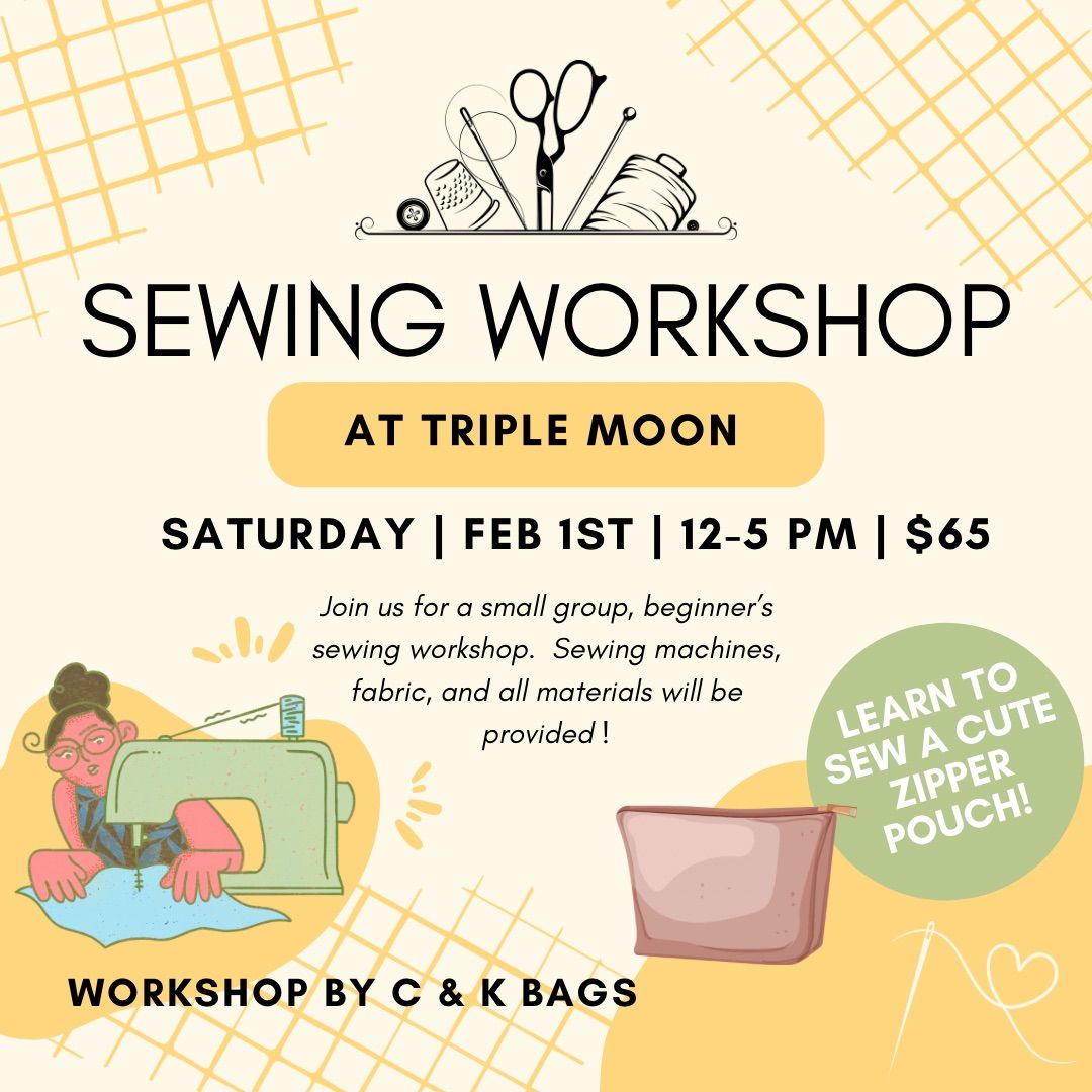 Beginner\u2019s Sewing Workshop at Triple Moon