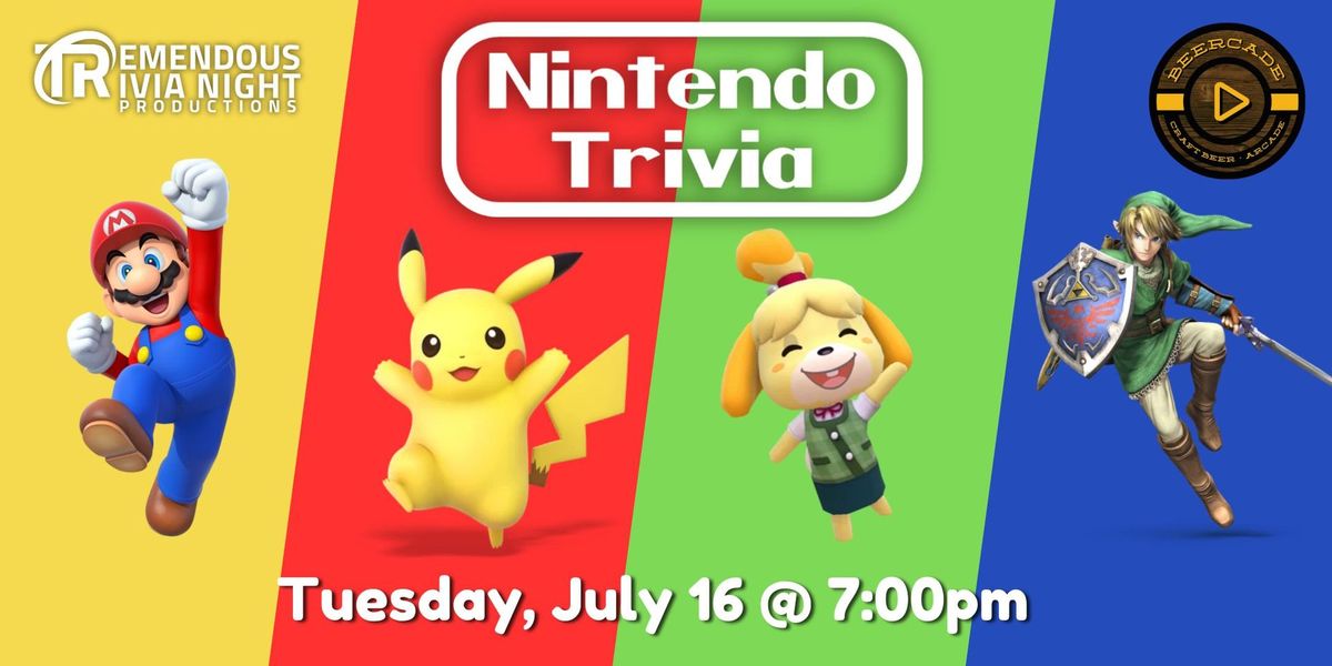 Nintendo Trivia at Beercade Edmonton!