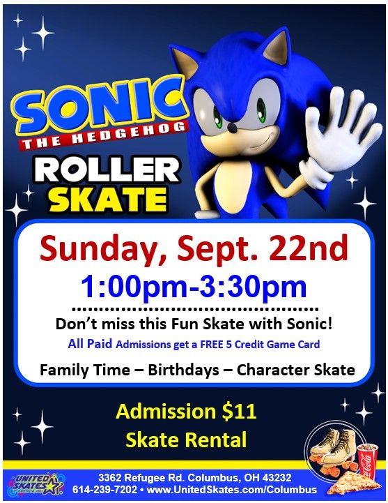 SONIC Game Day Skate Party \ud83c\udfae\ud83d\udd79\ufe0f