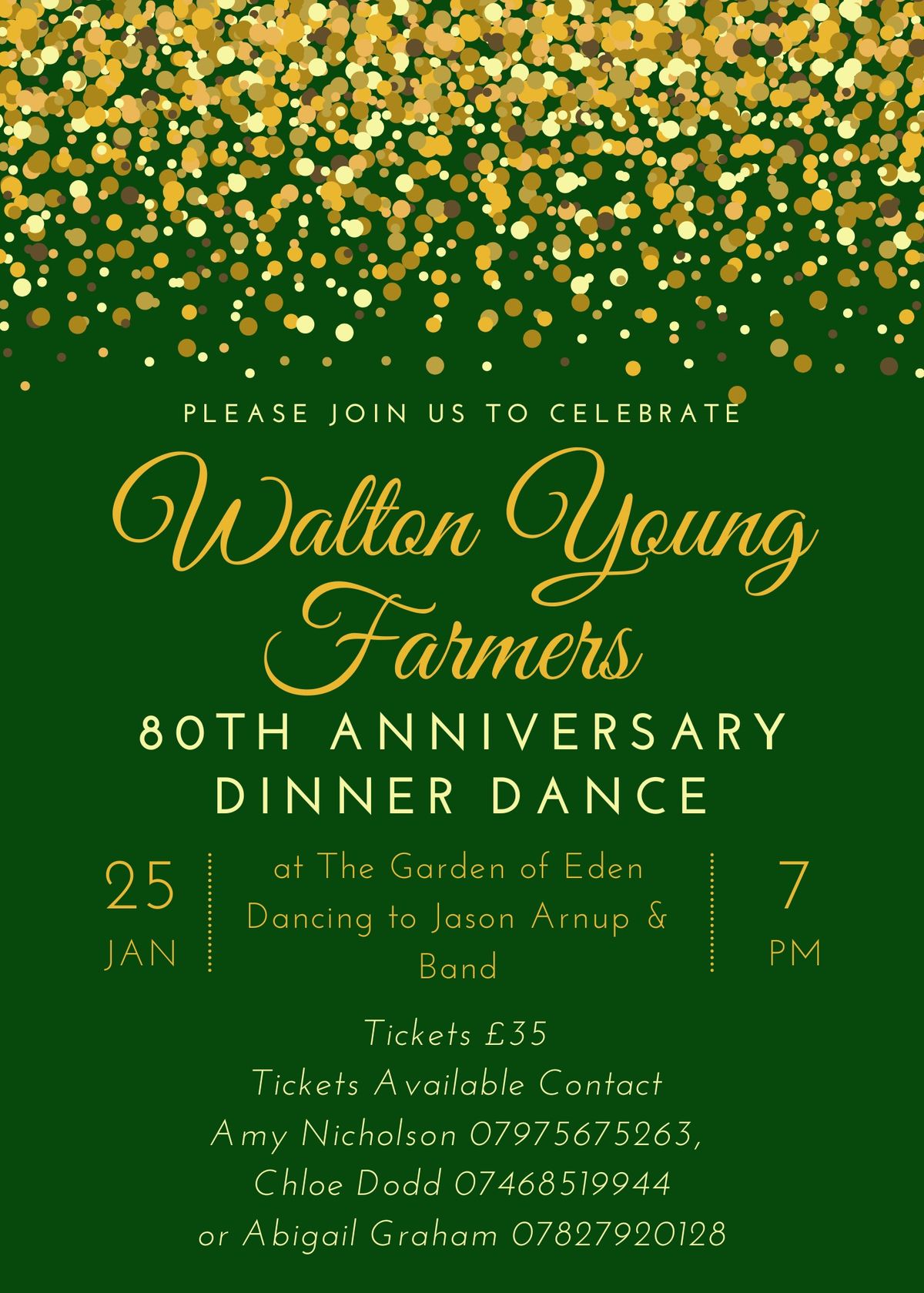 Walton YFC 80th Anniversary Dinner Dance\ud83d\udc2e