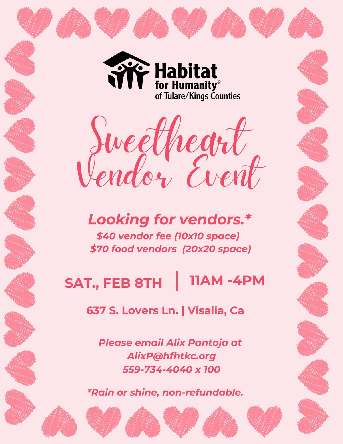 Sweetheart Vendor Event