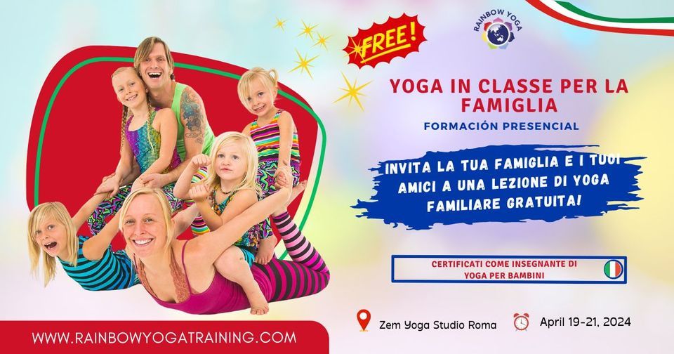 [Rome] FREE Family Class Rainbow Yoga Training