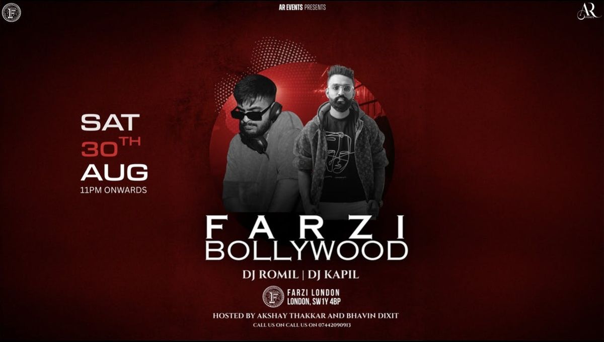 FARZI BOLLYWOOD; SATURDAY NIGHT; AR EVENTS \u2660\ufe0f