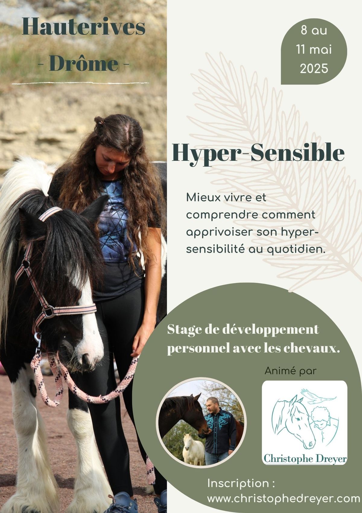 Apprivoiser son Hypersensibilit\u00e9 avec les chevaux 