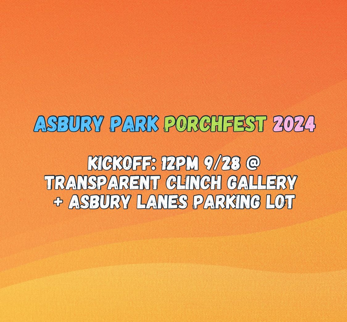 Asbury Park PorchFest 2024 Kickoff