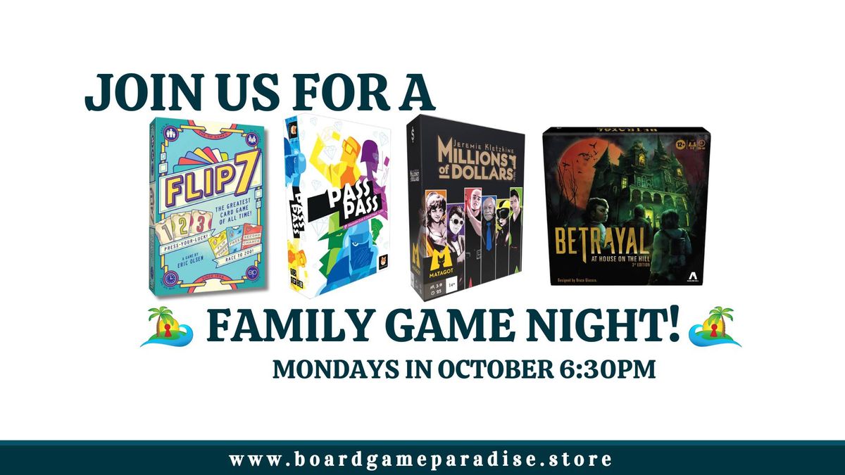 Family Game Night Betrayal at House on the Hill (12+)