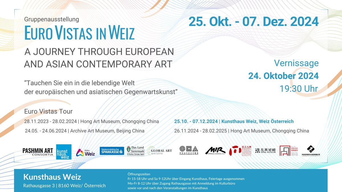 VERNISSAGE: EURO VISTAS in Weiz - A Journey Through European And Asian Contemporary Art