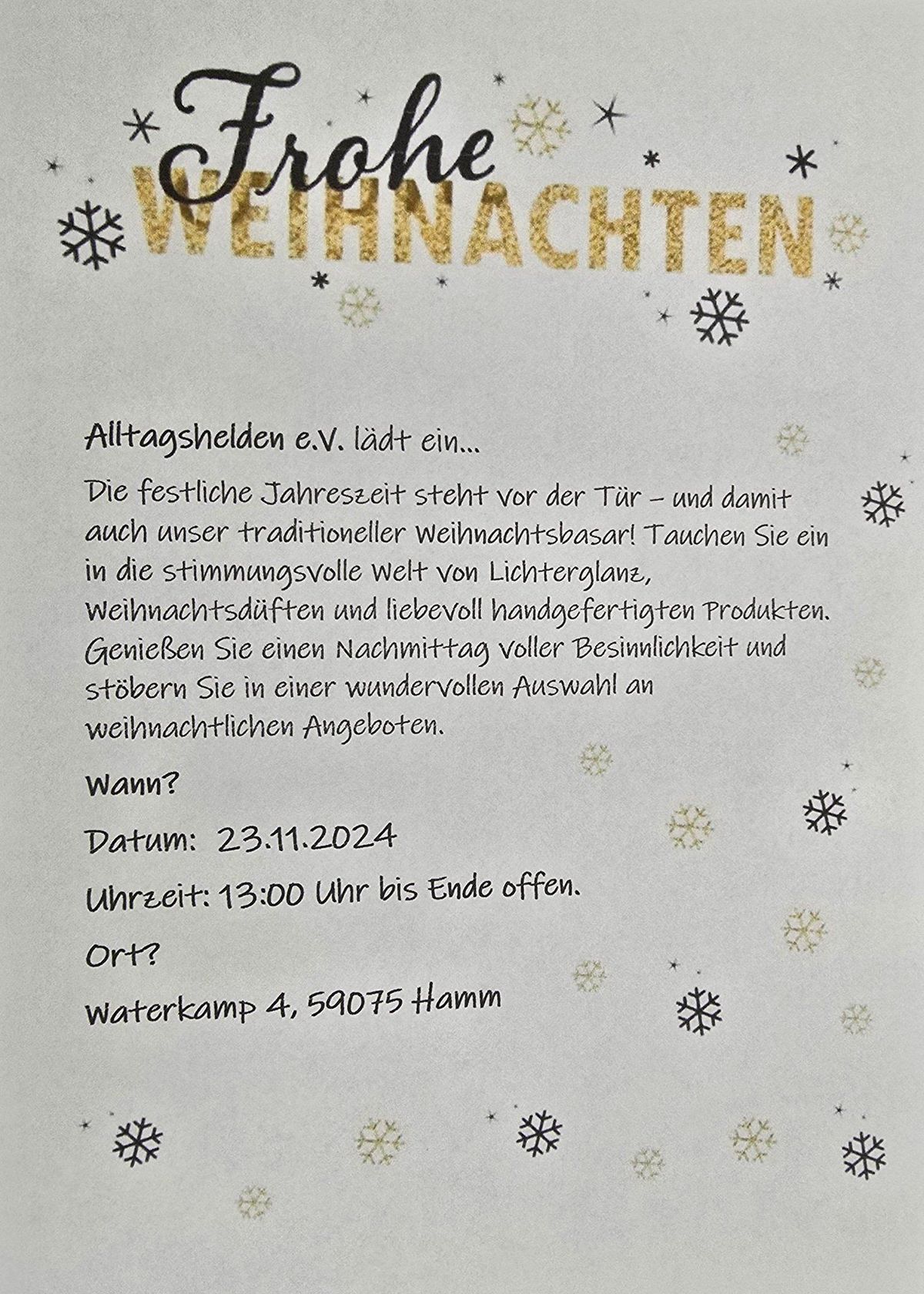 Weihnachtsbasar