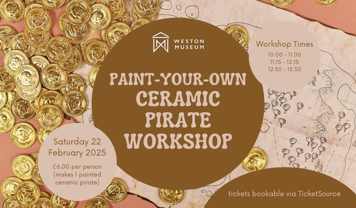 Paint Your Own Ceramic Pirate Workshop