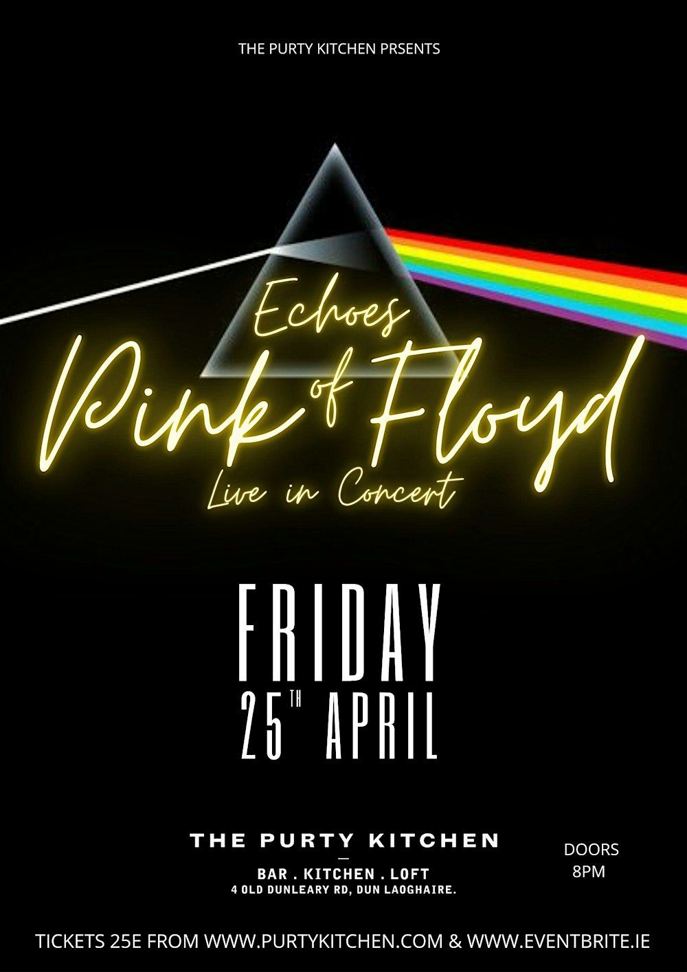 ECHOES OF PINK FLOYD - Live at The Purty Kitchen Dun Laoghaire