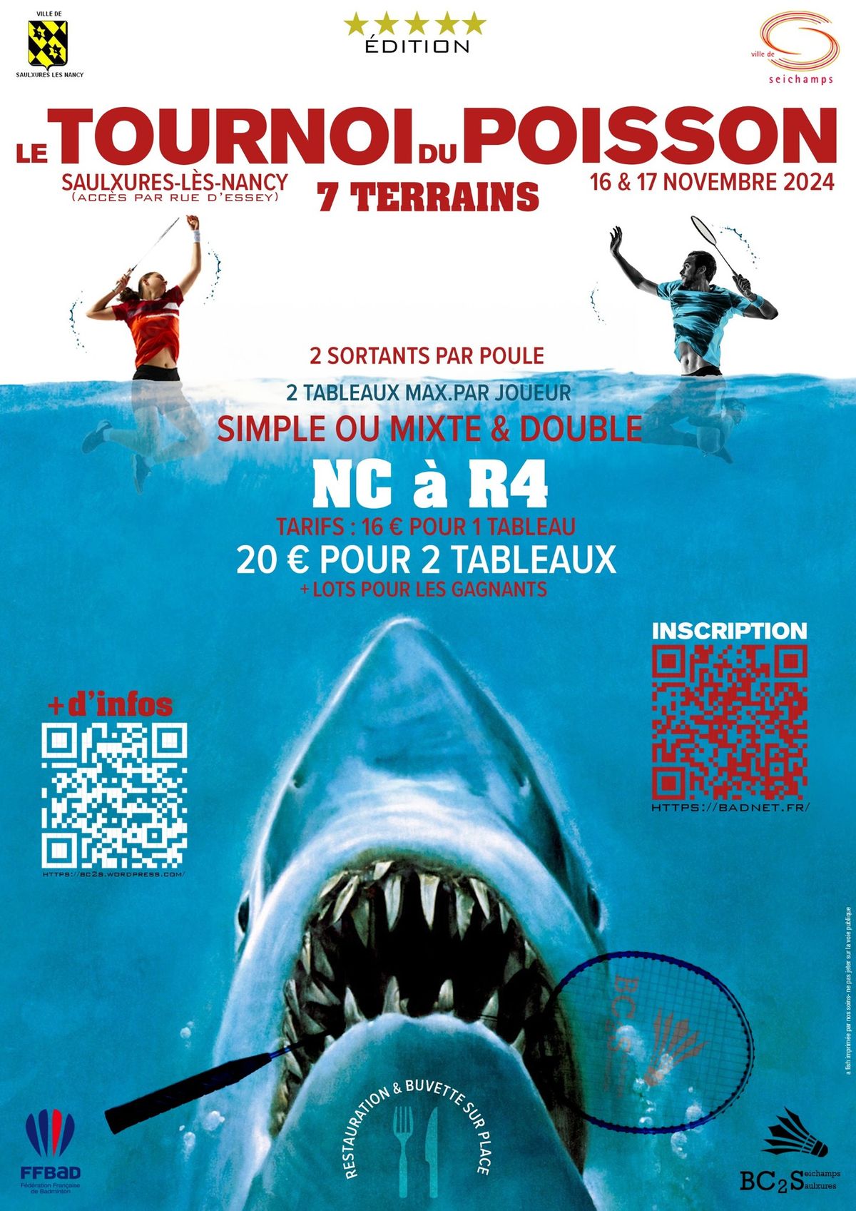 5\u00e8me Tournoi du Poisson - 16 et 17 novembre 2024