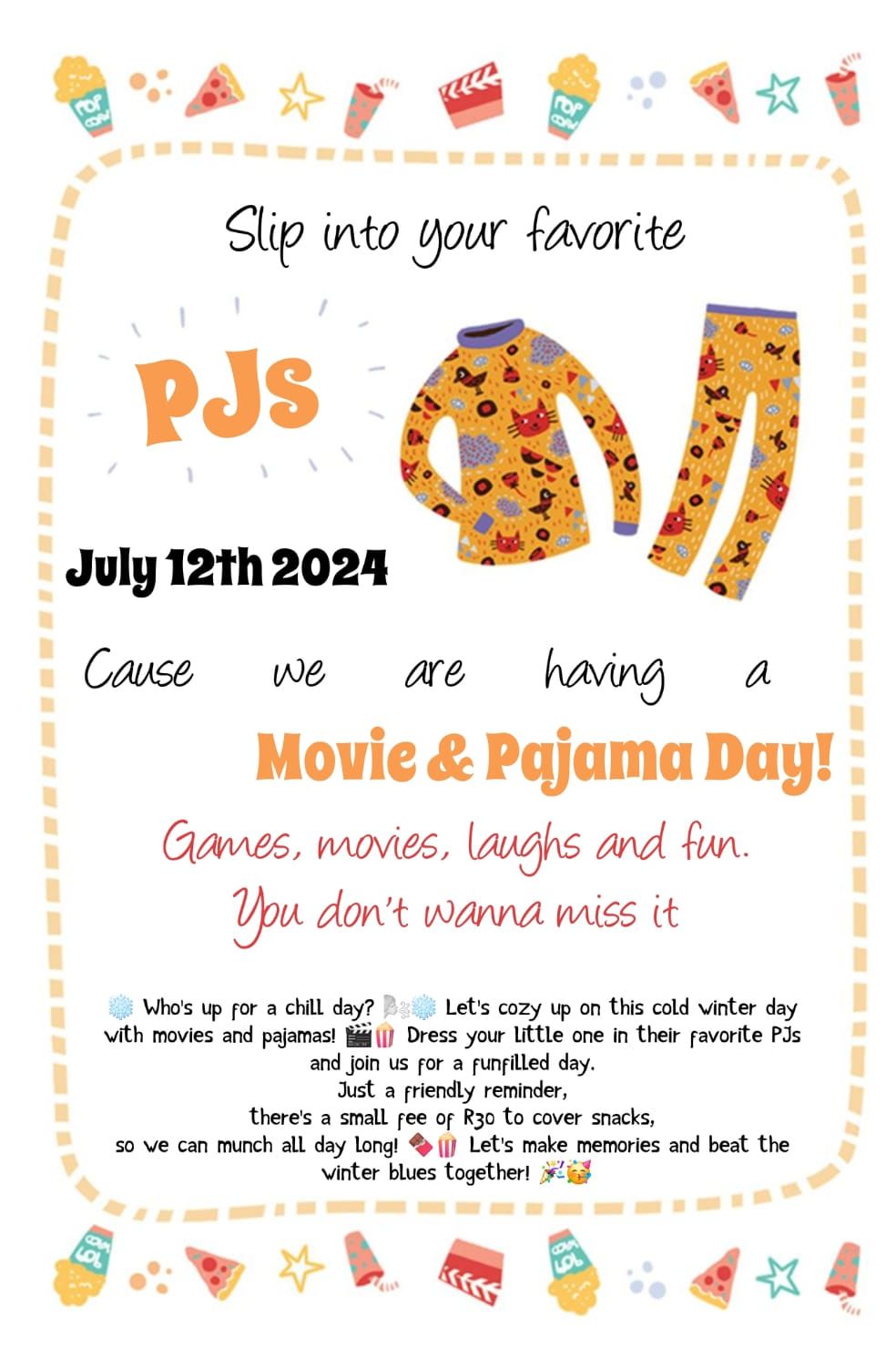 Movie & Pajama Day