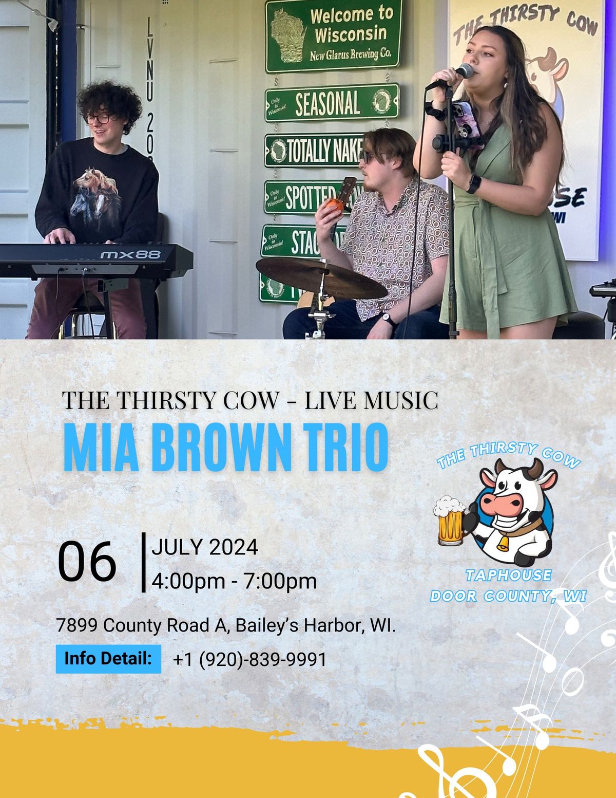 Live Music with The Mia Brown Trio!