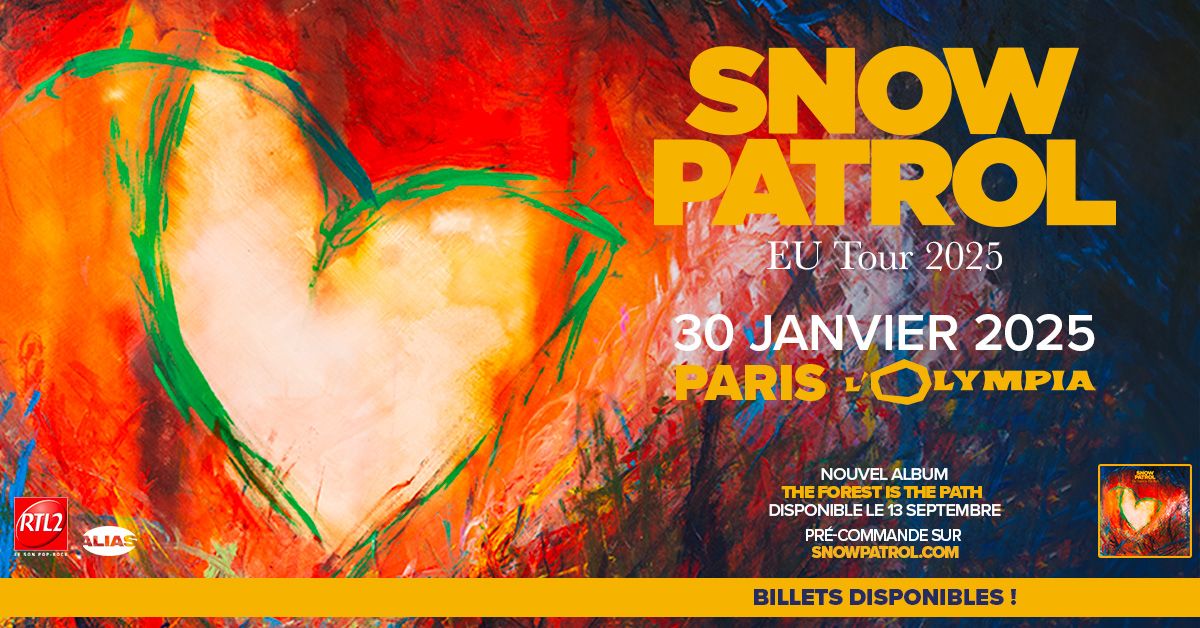 SNOW PATROL \u2022 Paris - Olympia \u2022 30 janvier 2025