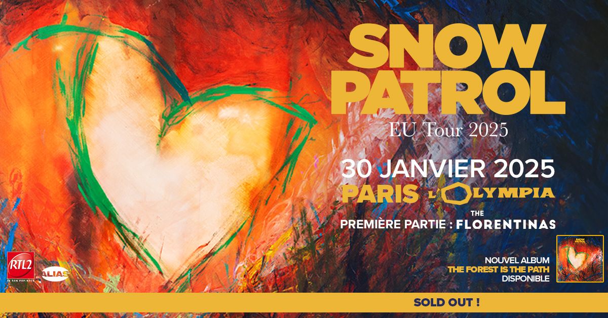 SNOW PATROL \u2022 Paris - Olympia \u2022 30 janvier 2025