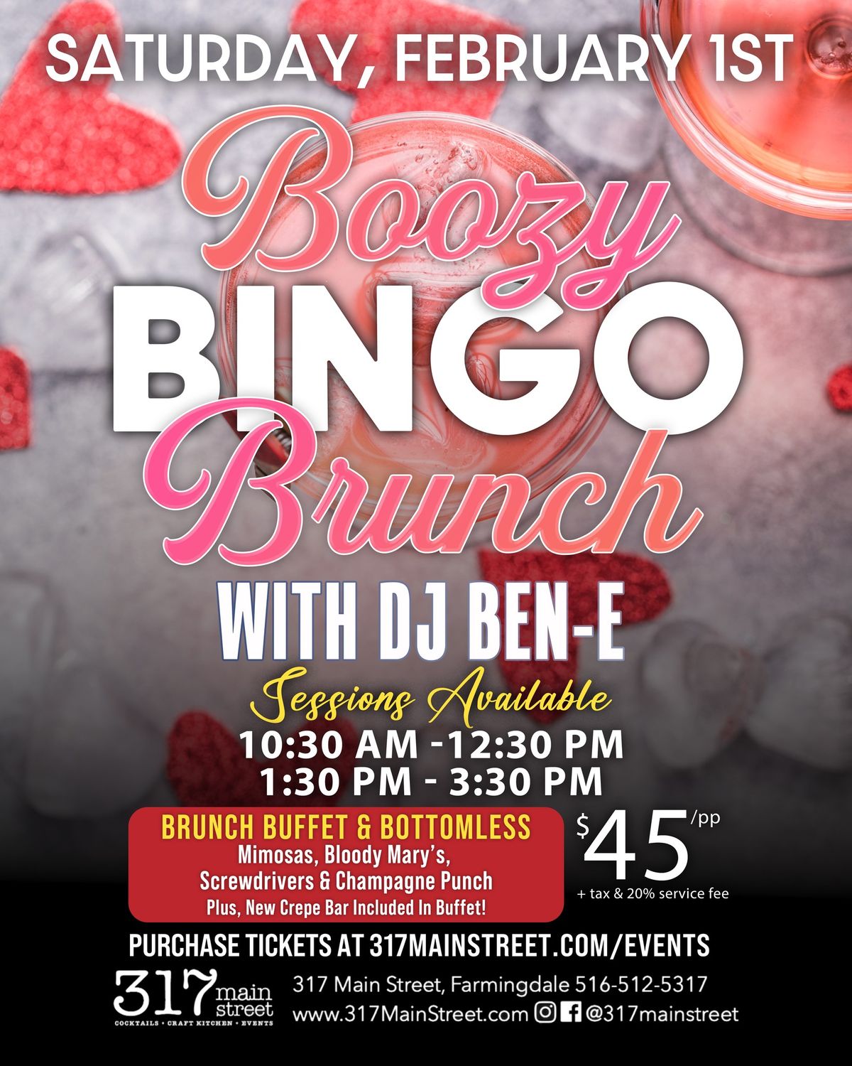 Boozy Bingo Brunch at 317 Main Street!