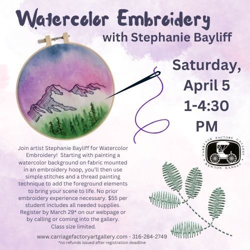 Watercolor Embroidery with Stephanie Bayliff