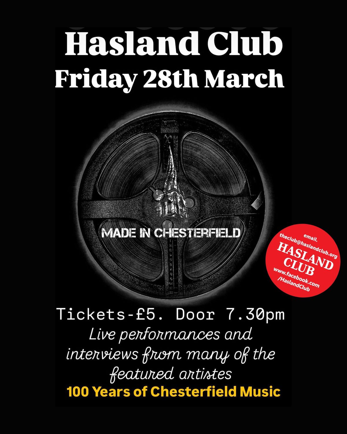 Made in Chesterfield, celebrating 100 years of Chesterfield music