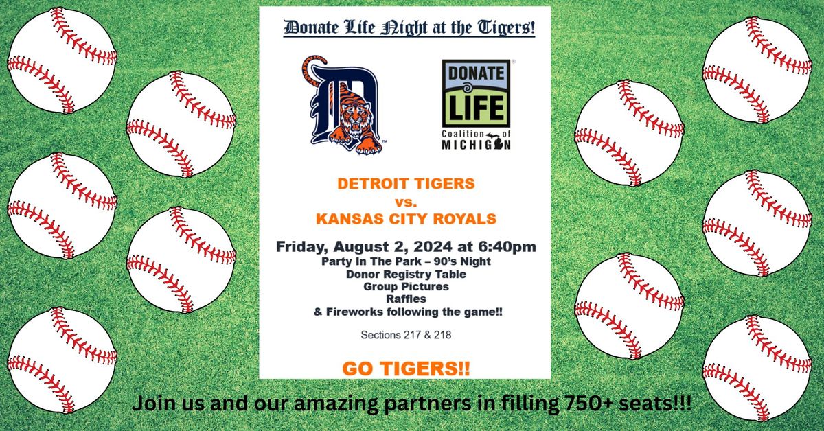 Donate Life Night at the Tigers!