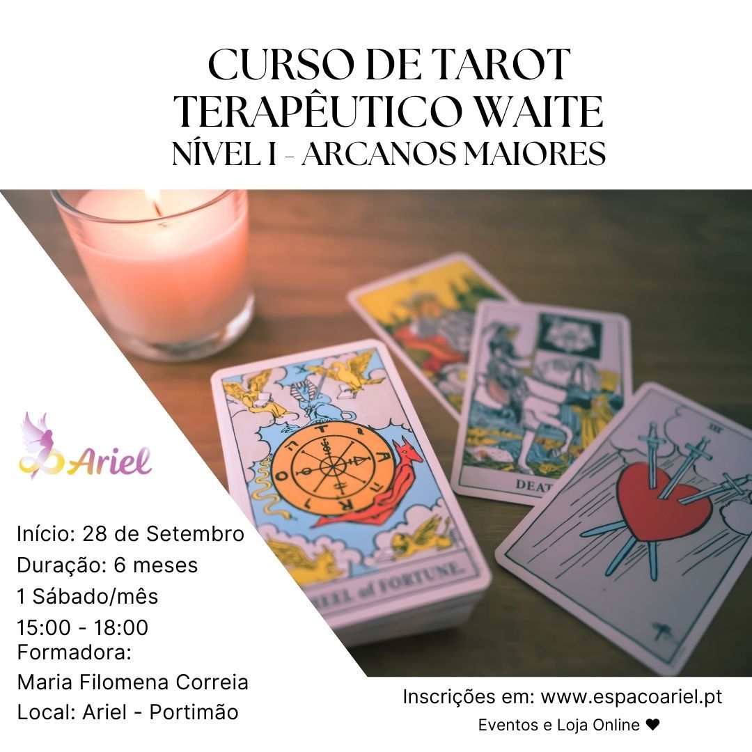 Curso Tarot Terap\u00eautico Rider Waite - Arcanos Maiores