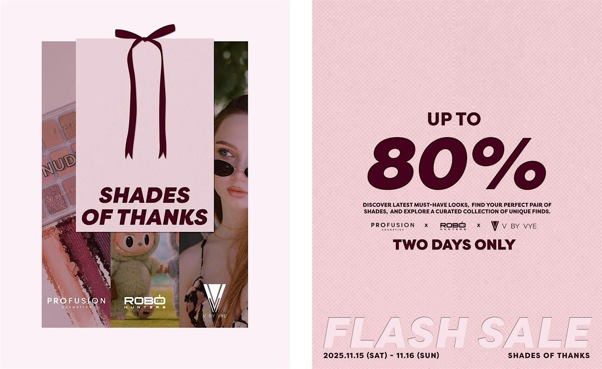 Shades of Thanks- Flash Sale