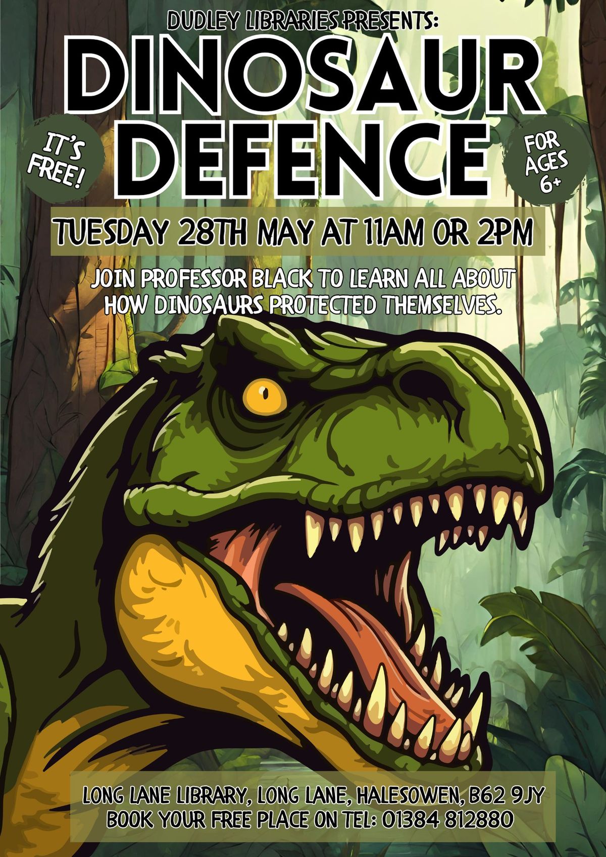 Dinosaur Defence @ Long Lane Library