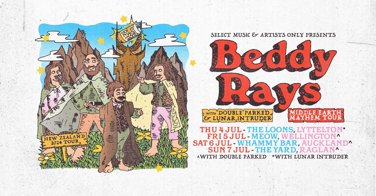 BEDDY RAYS - MIDDLE EARTH MAYHEM TOUR - RAGLAN