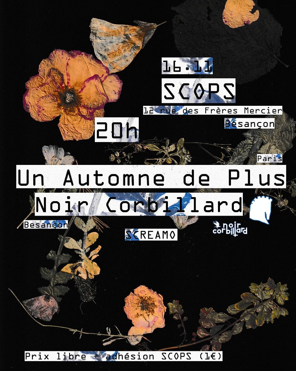 Concert Un Automne de Plus + Noir Corbillard