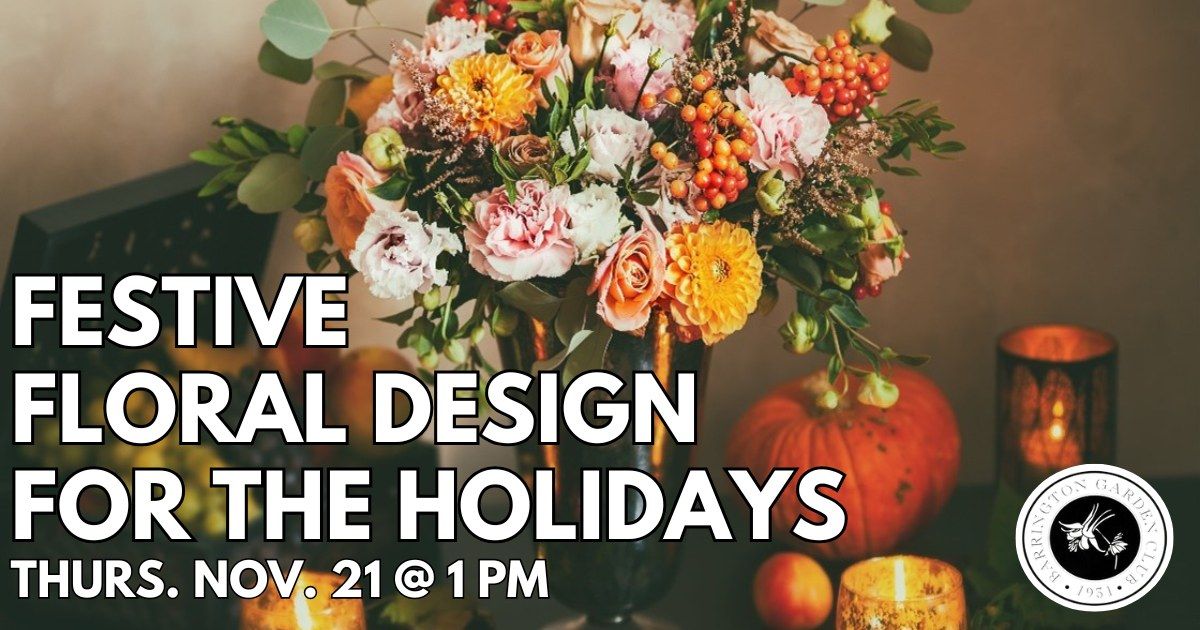 Festive Floral Design Workshop for the Holidays