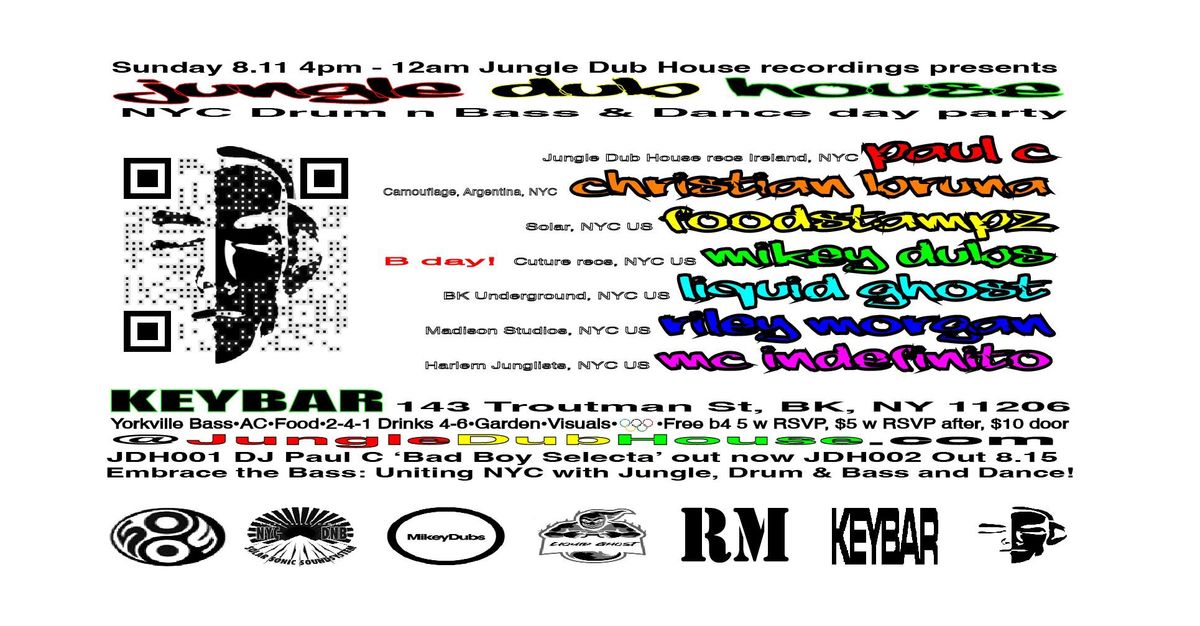 JUNGLE DUB HOUSE: NYC Drum n Bass & Dance day party