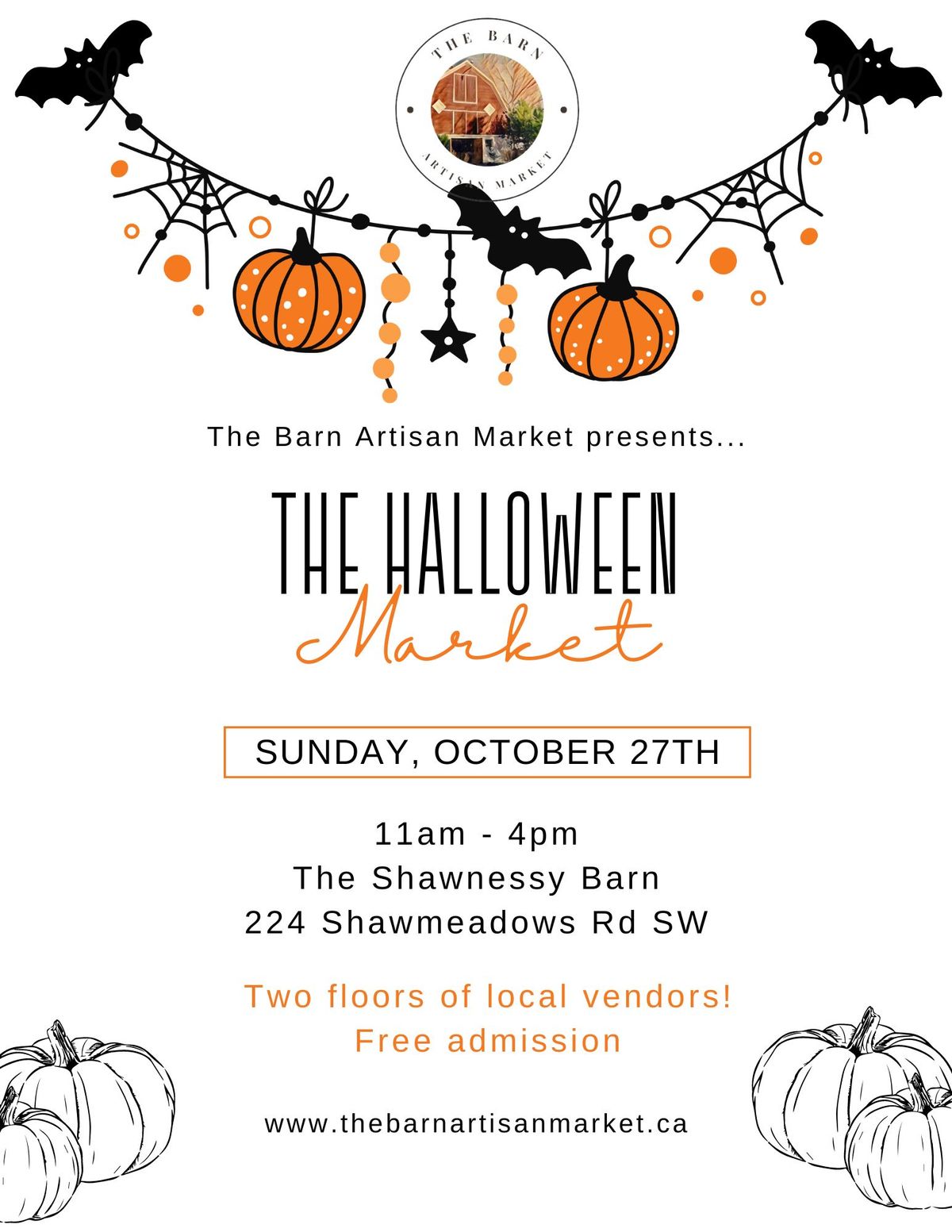 The Barn Artisan Market presents... The Halloween Market! 