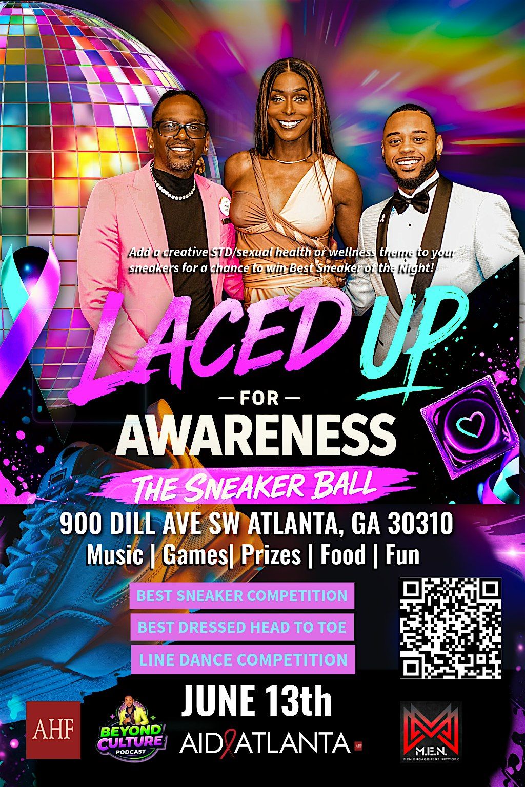 LACED FOR AWARENESS SNEAKER BALL
