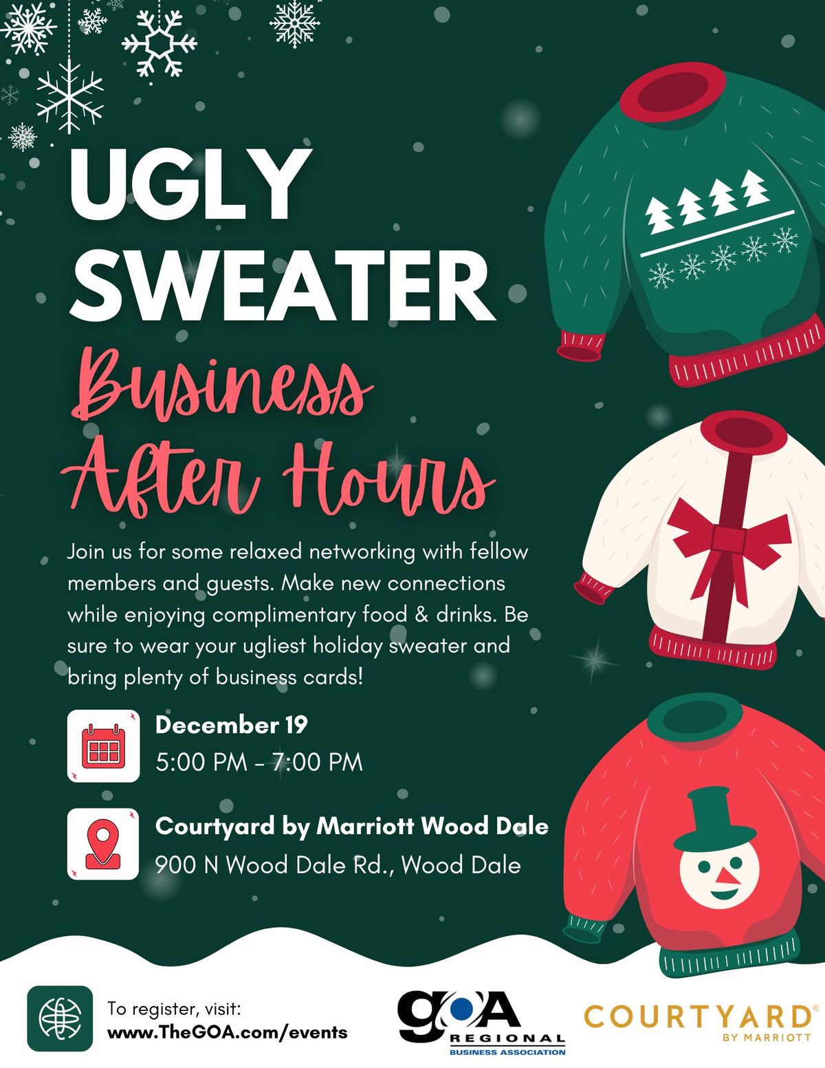 Ugly Sweater Business After Hours - Hosted by: Courtyard by Marriott Wood Dale