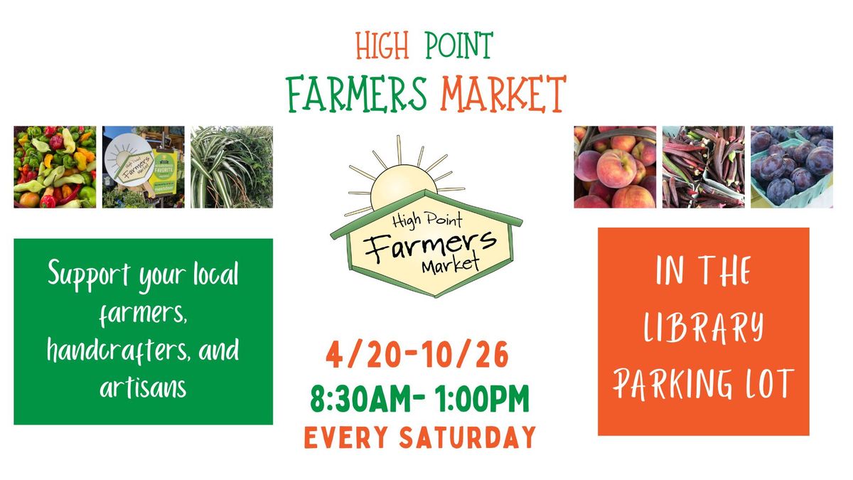 High Point Farmers Market, 2024 Season