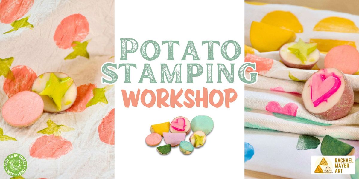 Potato Stamping Workshop at the UnCorked Village Classroom