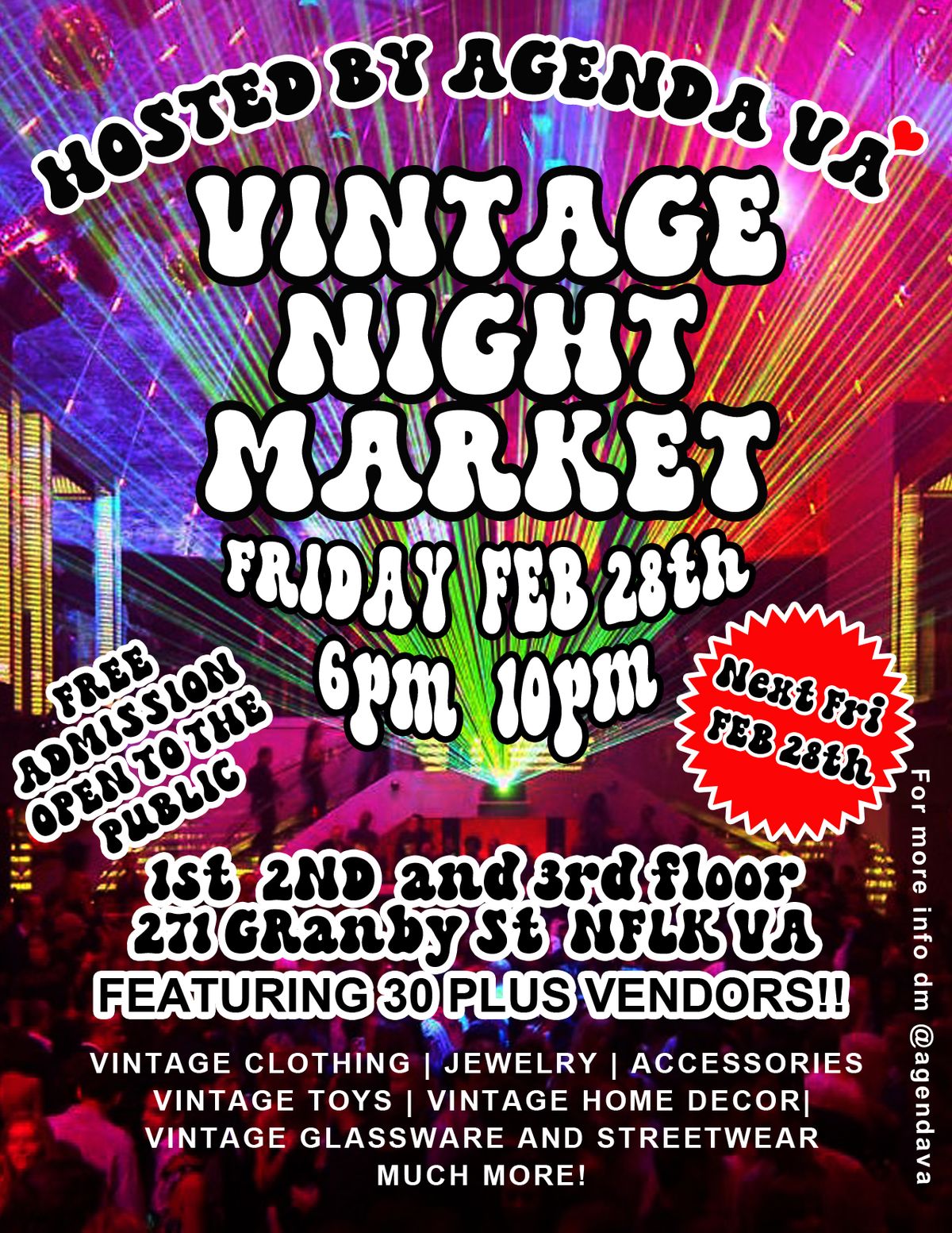 Vintage Night Market Hosted by Agenda VA