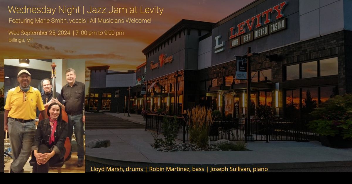 Levity Jazz Jam! Featured Guest, Marie Smith!