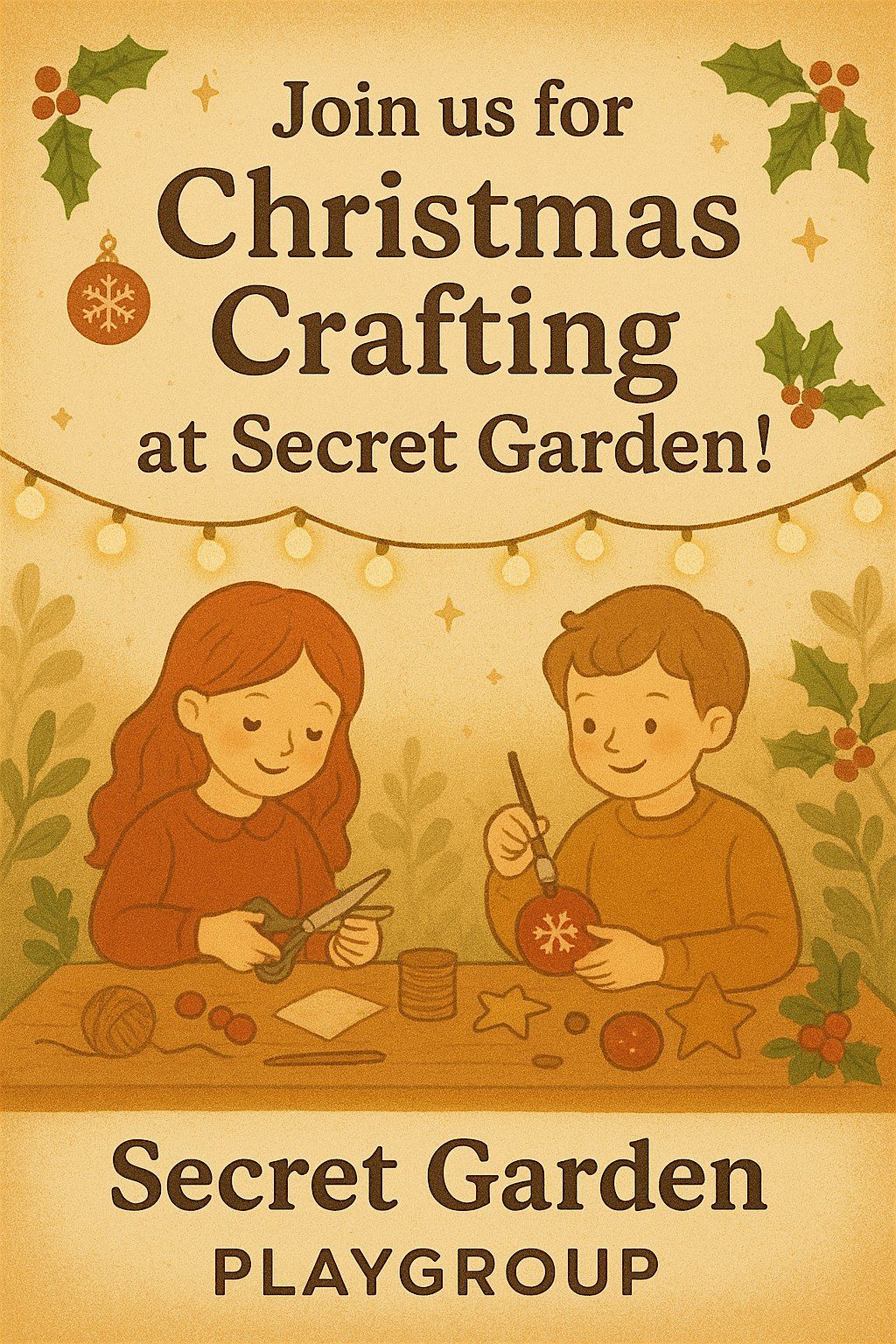 Christmas School Holiday Sessions - with Secret Garden Playgroup