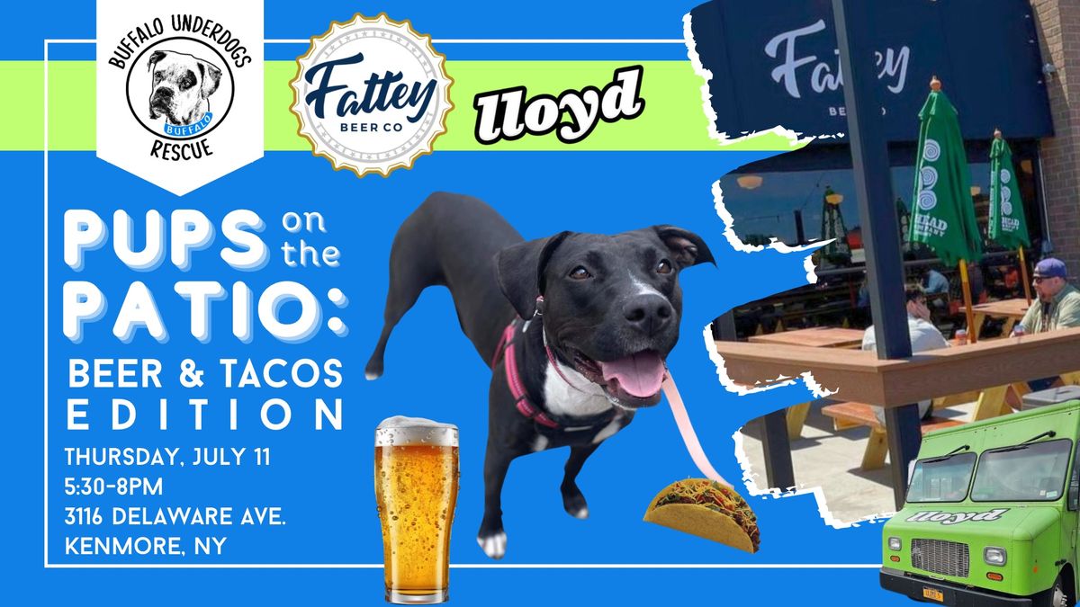 Pups on the Patio: Beer & Tacos Style