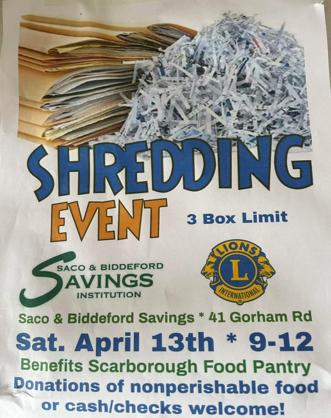 Shredding Event