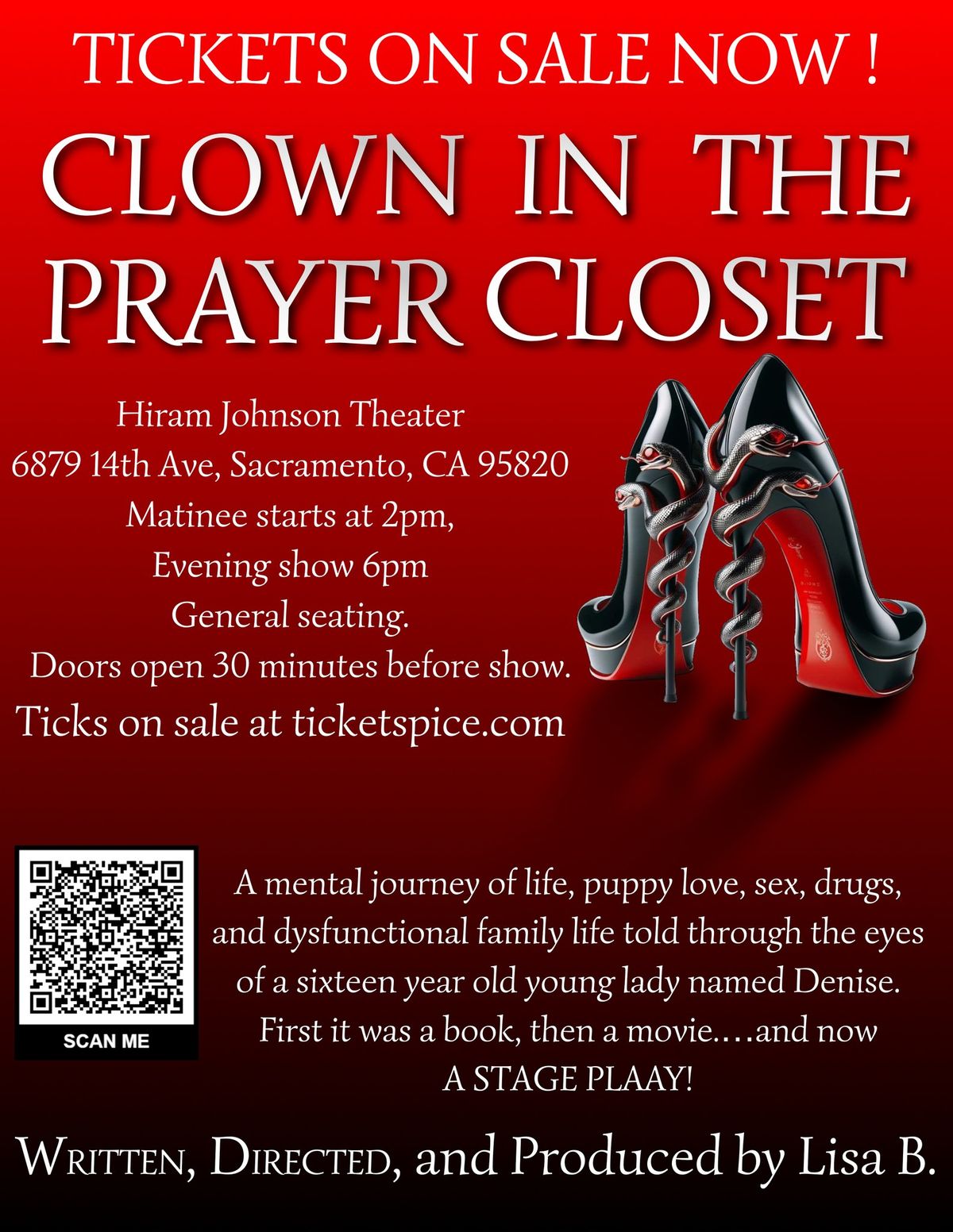 Clown in the Prayer Closet, the stage play