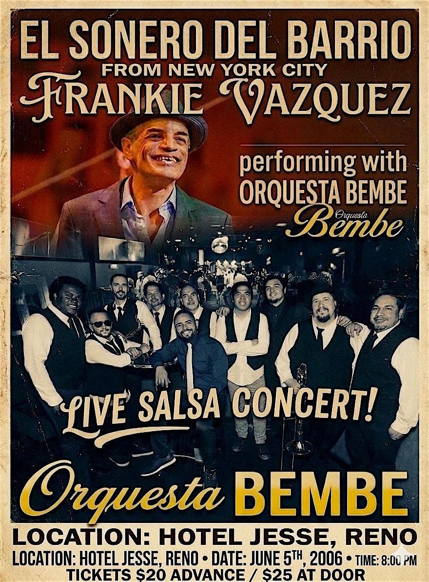 Frankie Vazquez Live in Reno \u2013 A Night of Salsa at The Jesse