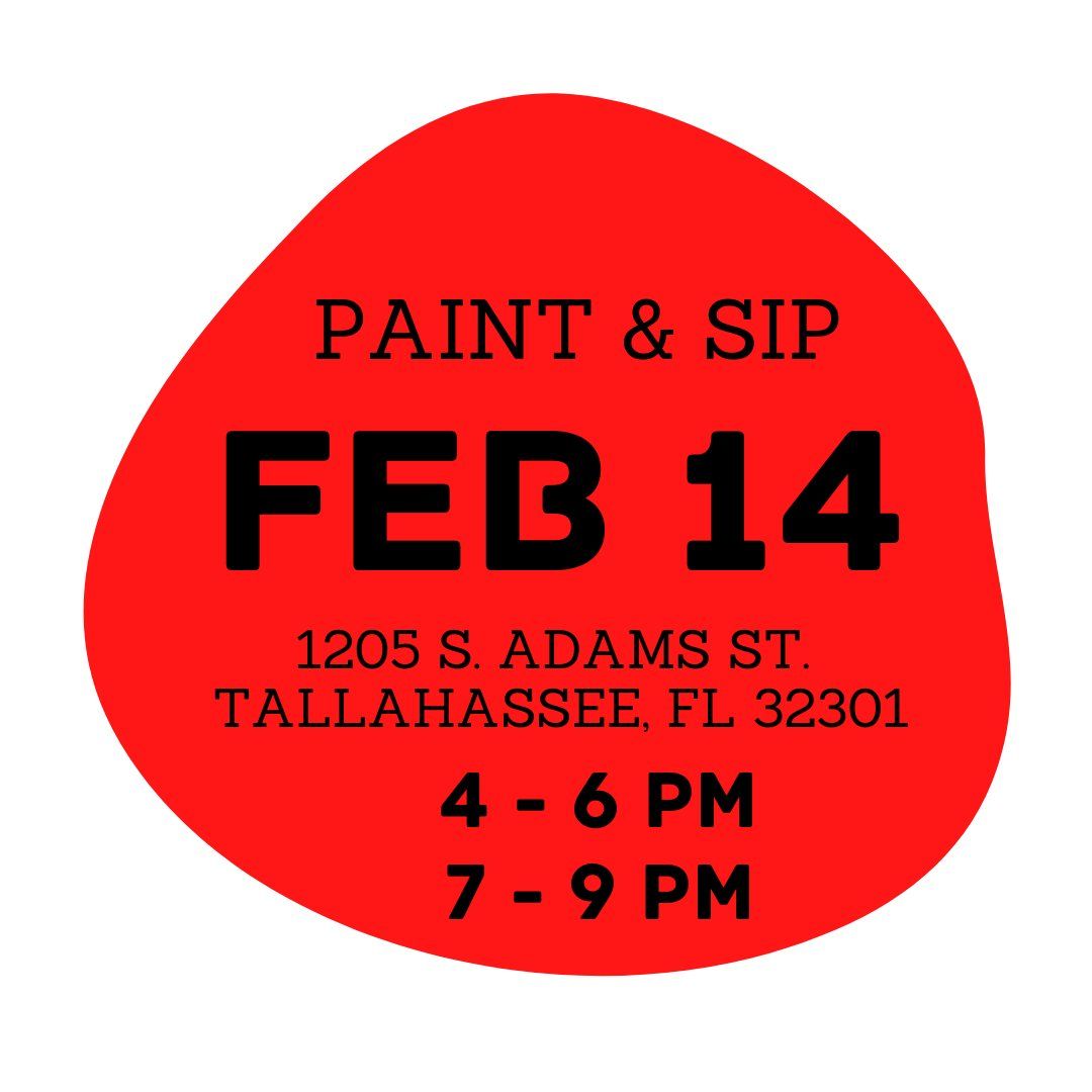 Valentine Paint + Sip Paint Party at The Fuzzy Pineapple TFP SHOP