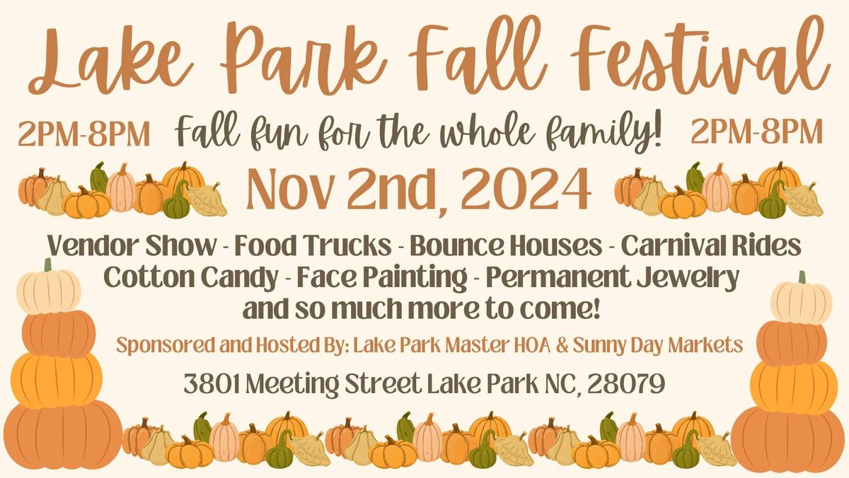 Lake Park Fall Festival 