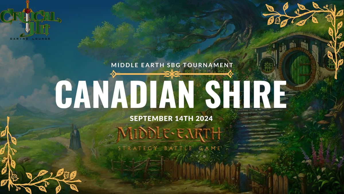 Canadian Shire LOTR Battle for Middle Earth Tournament