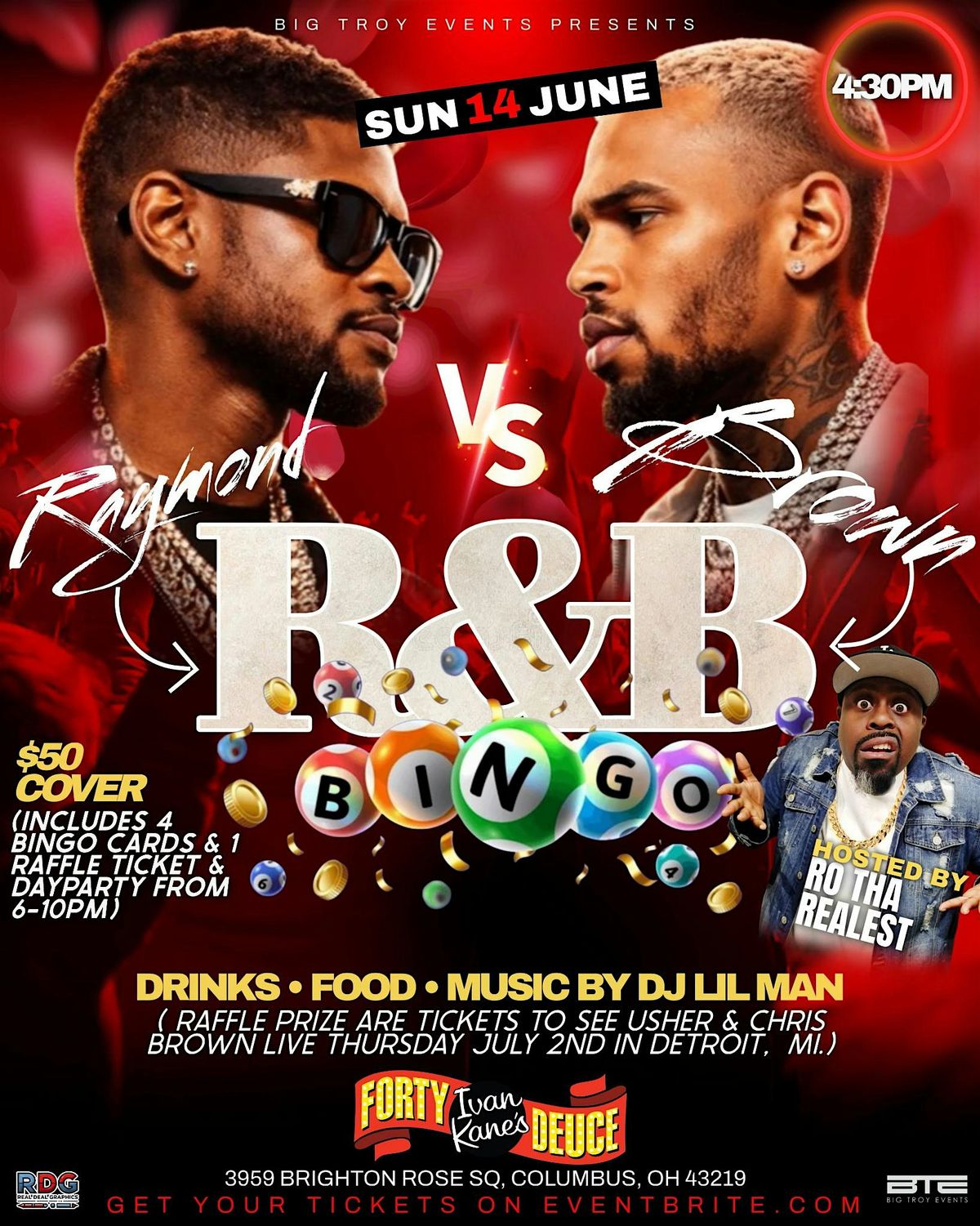 R&B BINGO: RAYMOND vs. BROWN EDITION - Win tix to the \u201cR&B TOUR\u201d